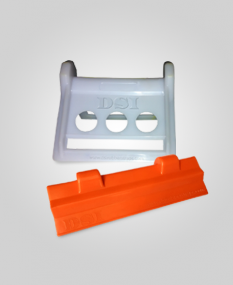 Plastic Corner Protectors White Orange