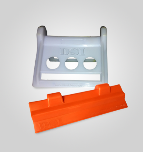 Plastic Corner Protectors White Orange